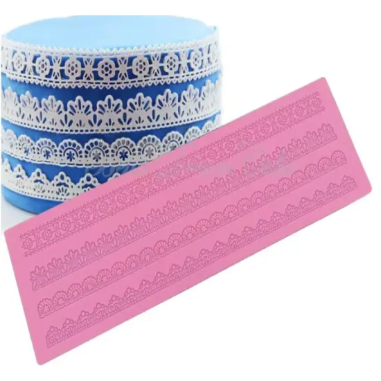 Embossing Mat Lace Band Silicone imprint {1}