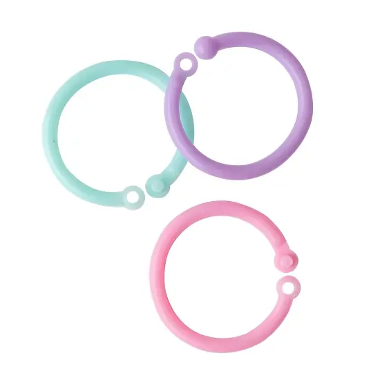 We R Cinch Plastic Loop Binding 24/Pkg-Pink, Lilac & Blue {6}