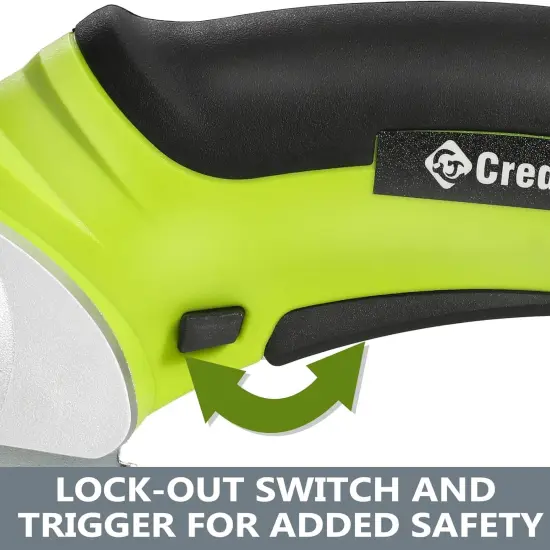 Cordless Electric Scissors, 4.2V Cardboard Cutter Tool for Cardboard Carpet Leather Packages Plastic with Rechargeable Battery Green {4}