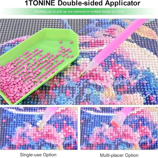 Fantasy Flower Pattern 5D Diamond Painting Kits- DIY Full Drill Mandala Diamond Art Kits for Adults {3}