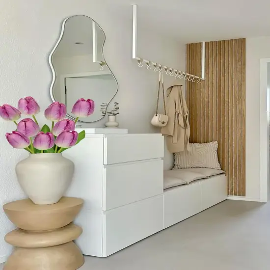 23" Fake Tulip Flowers Artificial Violet Tulips Long Stem Faux Flower, Silk Flower D&eacute;cor for Floral Arrangement Home Farmhouse Wedding Decoration {5}