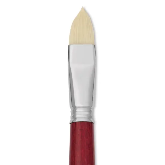 Escoda Marfil Synthetic Bristle Brushes - Series 4460 Filbert, Size 18, Long Handle {1}