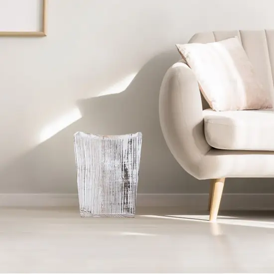 Rustic Farmhouse Wooden Trash Can Decorative Wood Garbage Bin for Kitchen, Bathroom, Office {1}