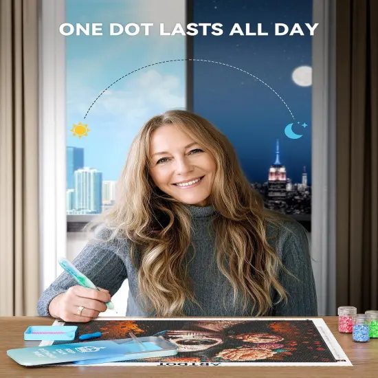 Enduring Stickiness Putty Wax for Diamond Art Kits for Adults,Strong Stickiness Clay Glue with Slide Storage Box for Diamond Painting Accessories and Tools {2}