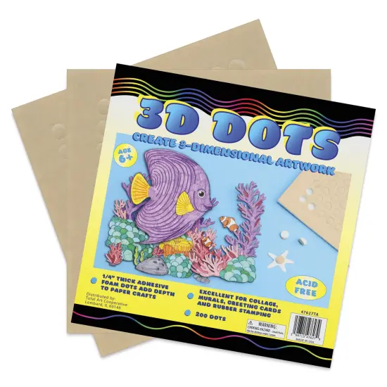 Total Art Cooperative 3D Dots - Pkg of 200 {1}
