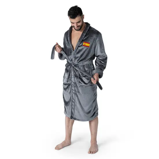 Country Flag Silk Touch Robe Spain {2}