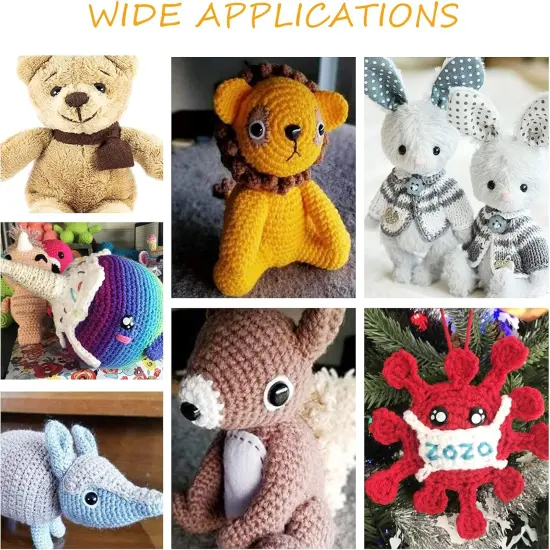 10mm Craft Eyes Amigurumi Cat Eyes with 70pcs Washers {2}