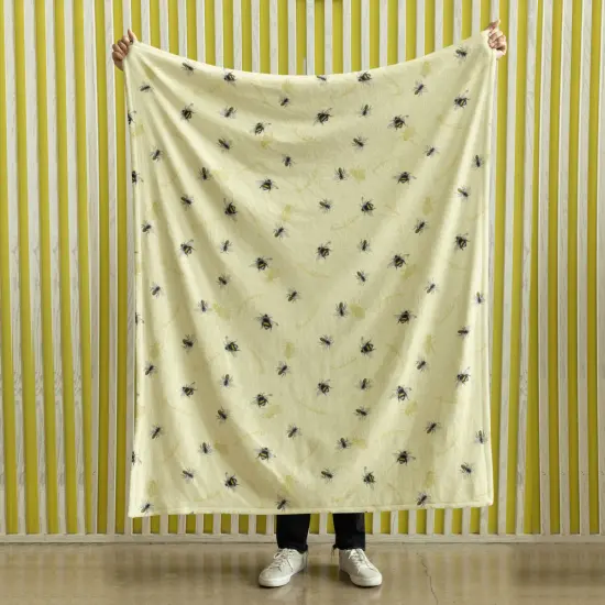 Bumblebees Plush Throw Blanket {2}