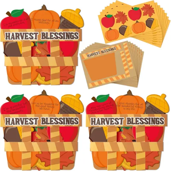 28Pcs Fall Harvest Blessing Basket Craft Kit DIY,Fall Harvest Basket Craft {1}