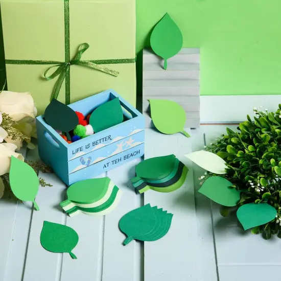 200 Pcs Paper Leaf Cutouts {3}