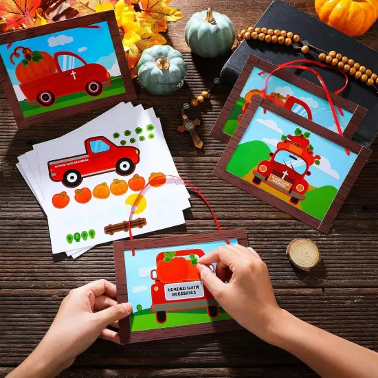24 Pcs Thanksgiving Fall Pumpkin Religious Crafts Kit {2}