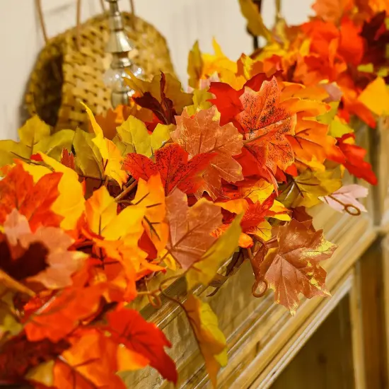 6PCS Fall Maple Leaves Garland {3}