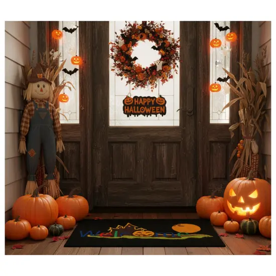 Halloween Welcome Doormat {4}