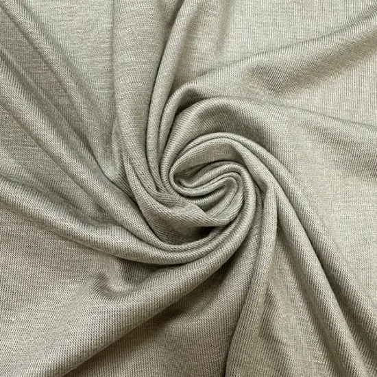 Light Heather Gray Rayon Spandex Jersey Knit Fabric By the Yard {1}