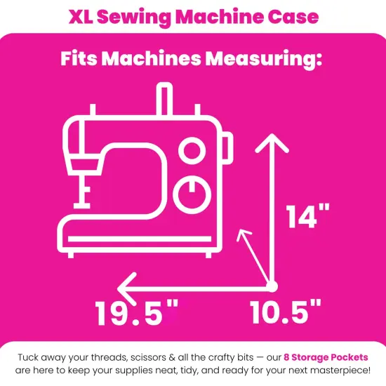 XL 4 Wheel Collapsible Deluxe Rolling Sewing Machine Storage Case, Black & Floral {3}