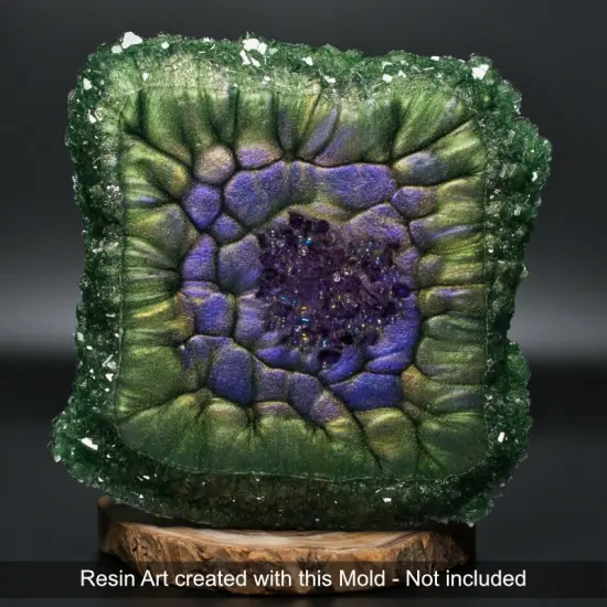 Handmade Crystal Edge Square Silicone Mold {6}