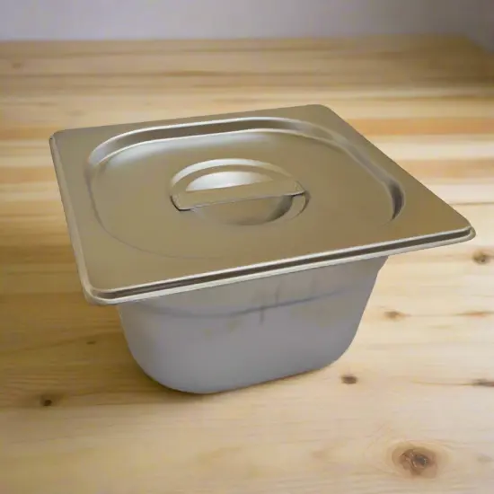 Stainless Steel Container Large w/ Lid {2}