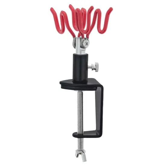 Clamp-On 2-Airbrush Holder Stand - Table/Bench Mount - Airbrush Accessories and Supplies for Garage or Workspace {1}