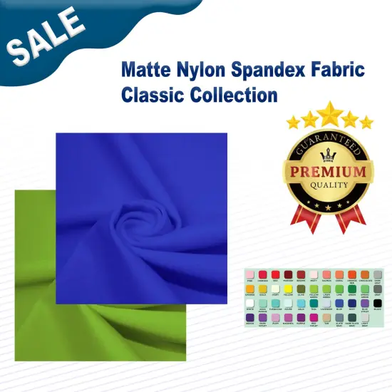 Matte Nylon Spandex Fabric Classic Collection Navy Blue {2}