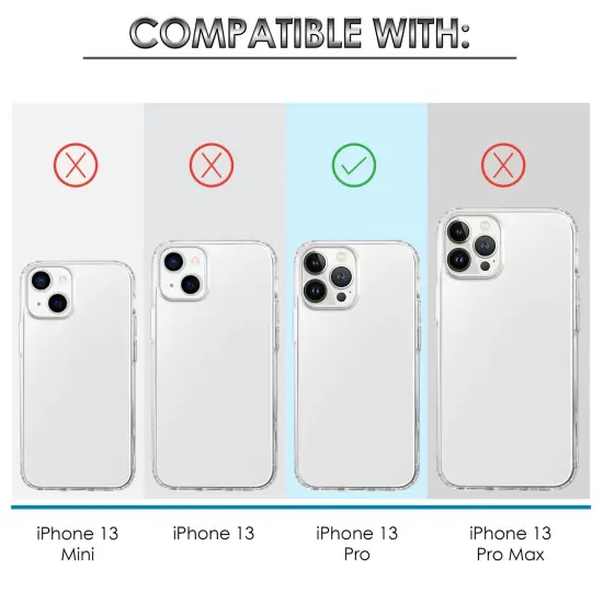 Insten Clear Case Compatible with iPhone 13 Pro (6.1 Inch) Soft TPU Non-Yellowing Protective Cover {5}