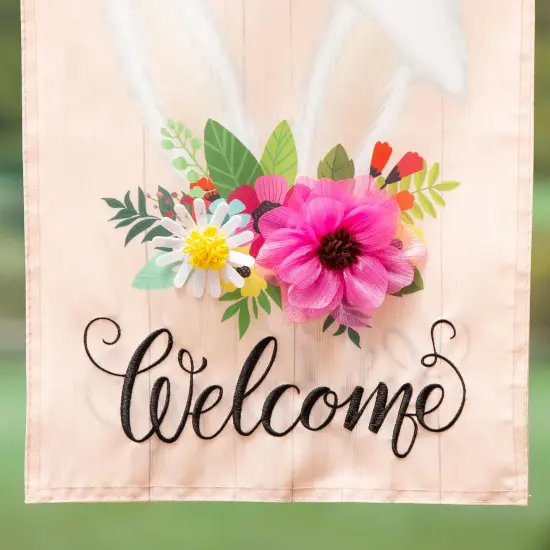 Every Bunny Welcome Easter Garden Flag 2 Sided {2}