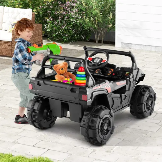 12V Battery-Powered Electric Vehicle with Remote Control & 3 Speed Modes Black {2}