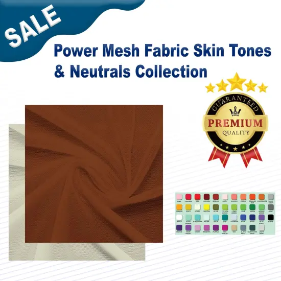 Power Mesh Fabric Skin Tones & Neutrals Collection Salmon {2}