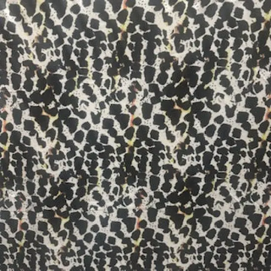 1 Yard Weird Spot Black and White Tricot Fabric Polyester Spandex 58/60 Inches Wide {1}