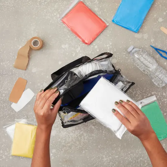 50 Pack Disposable Rain Ponchos for Adults, Bulk Emergency Ponchos with Hood, Individually Wrapped Raincoats, Rainbow Colors, Clear, Family, Women, Men, One Size Multicolor {2}