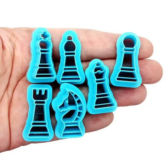 Chess Piece Clay Cutters Set, 6 pc, Adorabilities {2}