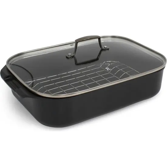 Blu. Cookware Roasting Pan with Lid and Roasting Rack, Non-Toxic {3}