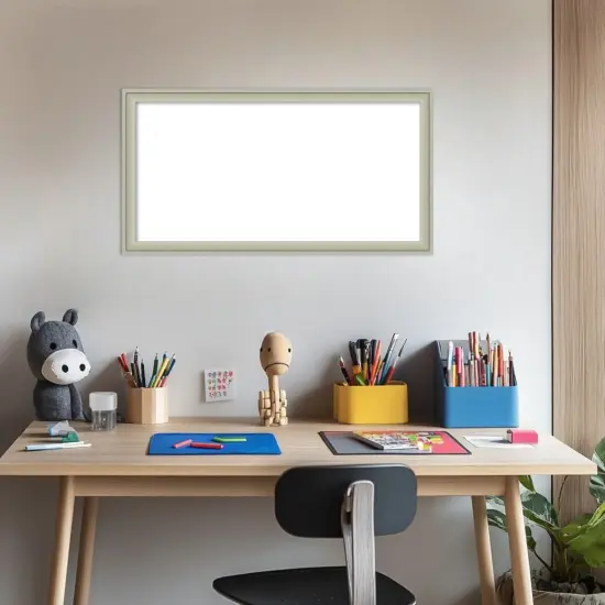 Florence Framed Dry Erase Magnetic Board Silver {5}