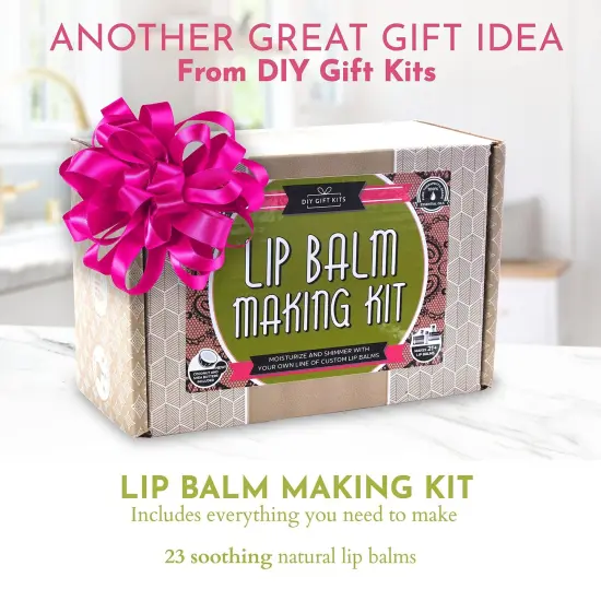 DIY Gift Kits 73-Piece DIY Lip Balm Kit | Includes All Natural & Organic Essential Oils, Shea Butter, Filling Tray & More | Makes 23 Homemade Lip Balms | For Dry & Chapped Lips | For Kids & Adults Multicolor {2}