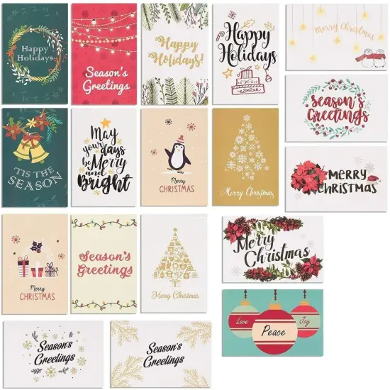 Best Paper Greetings 36 Pack Assorted Christmas Cards, 4x6 Holiday Greeting Cards with Envelopes Bulk, 36 Cute Designs, Xmas Card Variety Pack for Festive Holiday Seasons Multicolor {1}