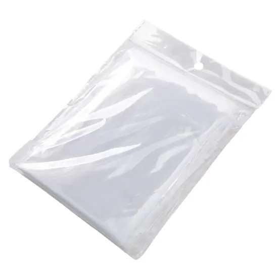 50 Pack Disposable Rain Ponchos for Adult, Bulk Emergency Ponchos with Hood, Individually Wrapped Raincoats (One Size) Clear {6}