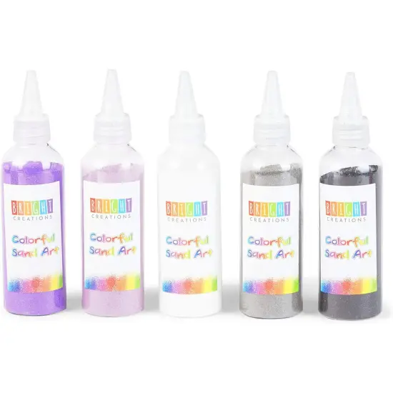 Bright Creations Colored Sand Bottles, Rainbow Colors (0.33 lb, 10 Pack) Multicolor {6}