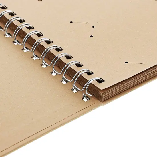 Kraft Paper Undated Calendar with Photo Album for Desk (8.25 x 5.5 in, 2 Pack) Brown {7}