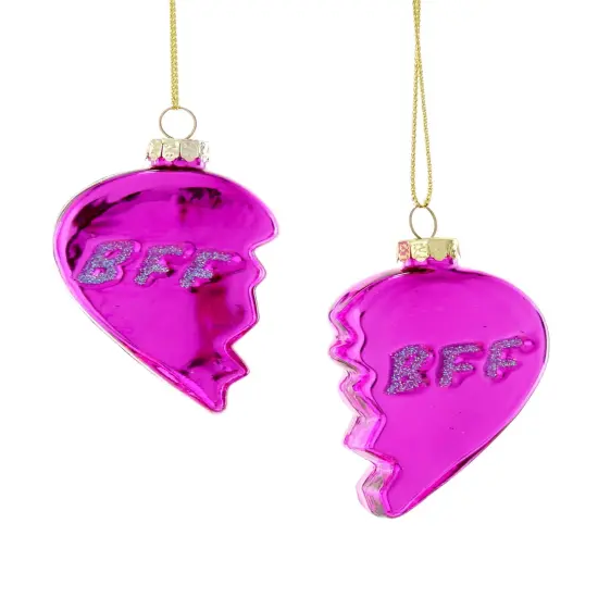 BFF HEART PINK ORNAMENTS BY CODY FOSTER {1}