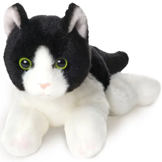 Bearington Collection Lil&rsquo; Domino Plush Cat Stuffed Animal, 8 Inch, For Ages 3-14 Black {1}