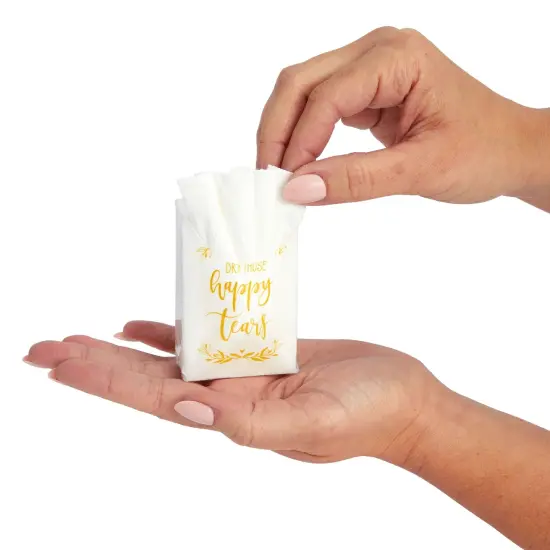 60-Pack Wedding Facial Tissue Souvenirs for Guests - Welcome Bag Party Favors and Bulk Pocket-Size Travel Packs {6}