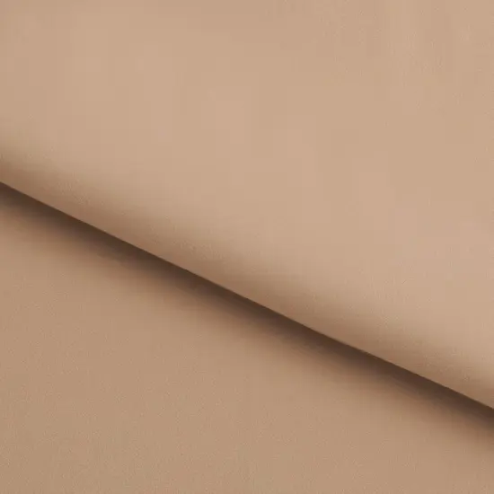Double Sided Brushed Recycled Polyester Spandex Taupe {1}