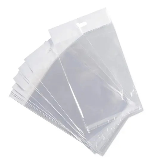 Heavy Duty Cello Bags with Header 4" x 6" 1.6 mil Thickness {1}