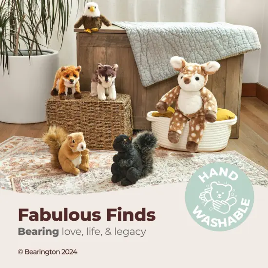 Bearington Lil' Nanook Small Plush Stuffed Animal Grey Wolf, 7 inches, For Ages 3-14 {3}