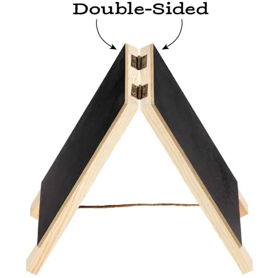 2 Pack Mini Chalkboard Easel Signs for Tabletop Decorations, Restaurant Food Display, Message Boards, Small Business, Wedding, Catering Events, Coffee Shop (4.5x7.5 in) Black {7}