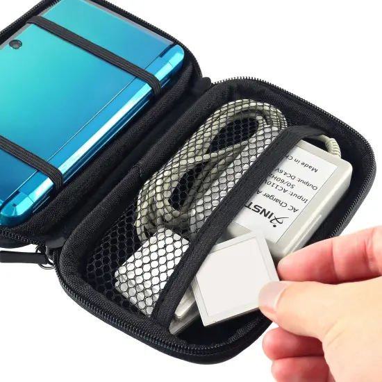 For Nintendo 3DS / NDS Lite Eva Case by Insten, Black {7}