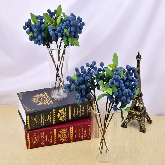 Artificial Blueberries 4 Pieces - (Blue) {5}