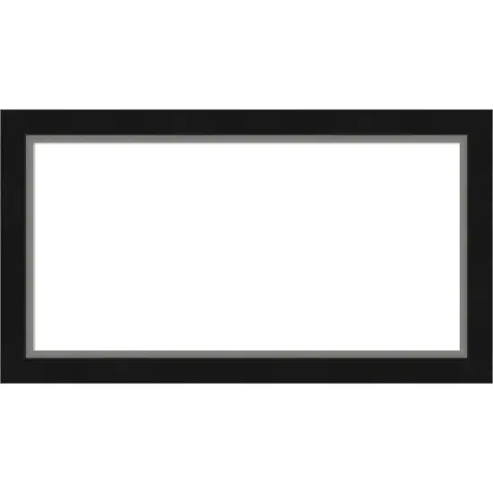 Eva Narrow Framed Dry Erase Magnetic Board Black Silver {1}