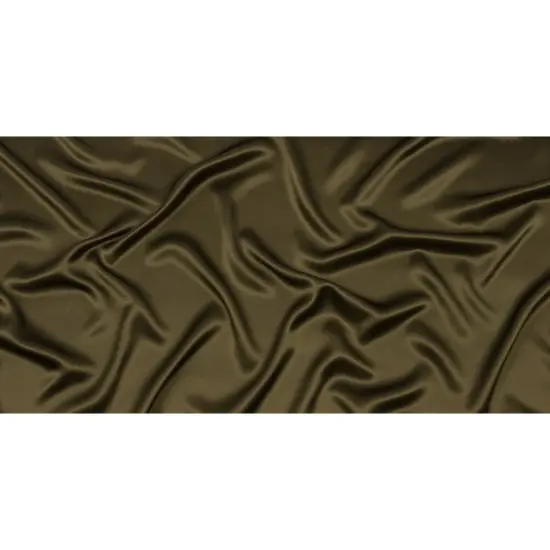 1 Yard Stretch Silk Charmeuse Fabric in Olive Green for Dresses and Evening Wear 40 inch Width {2}