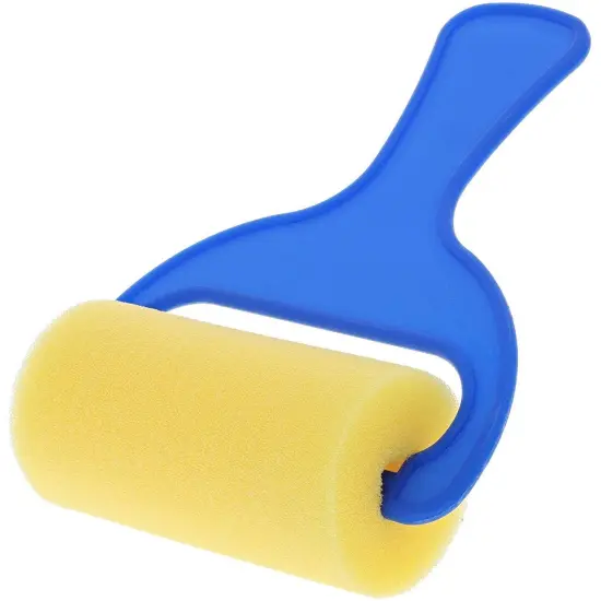 Foam Brayer Paint Rollers (5 x 4 x 1.6 In, 15-Pack) Blue {5}
