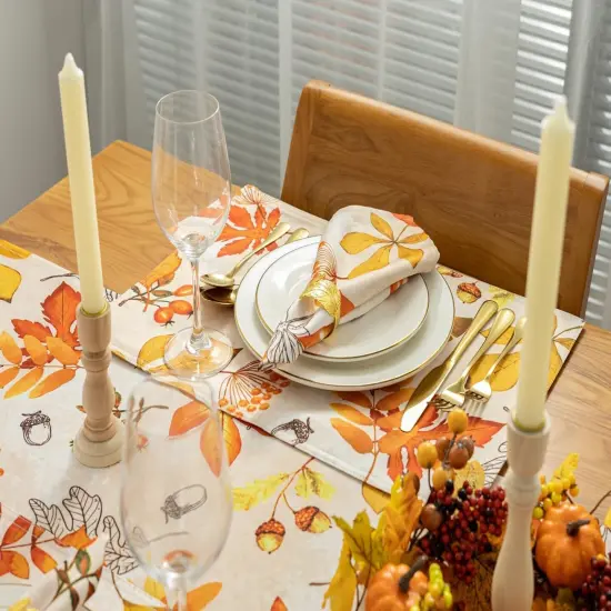 Reversible Placemat Set, 13 x 19(Fall Leaves) {4}